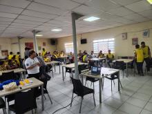 palestra sobre Maio Amarelo na empresa Kawagraf Embalagens