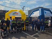 ação educativa do Maio Amarelo com motociclistas