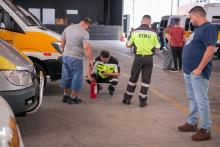 Vistoria das vans do programa Transporte Escolar Gratuito